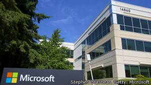 Uno de los edificios de la sede de Microsoft en Redmond, EE.UU. 