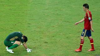 Mickael Roche y David Villa