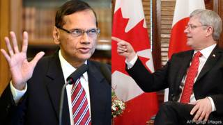 G. L. Peiris and Stephen Harper