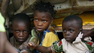 Niños en la República Centroafricana