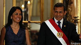 Nadine Heredia y Ollanta Humala