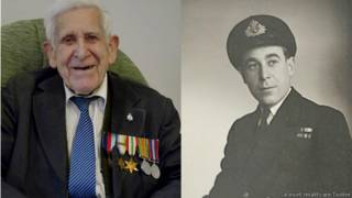 Bernard Jordan en una imagen reciente y cuando era joven