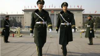 人民大会堂武警