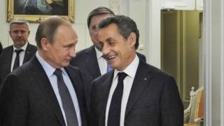 Путин, Саркози, Петербург