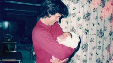 Bob Lambert con su hijo