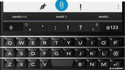Teclado del Blackberry
