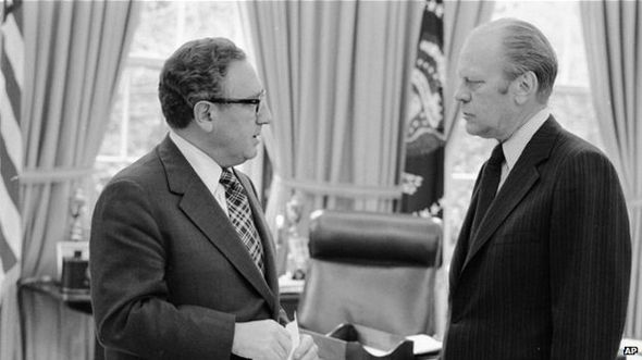 Henry Kissinger y Gerald Ford