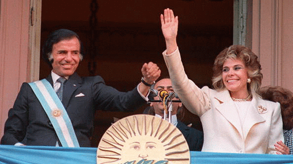 Argentina: Menem llamado a declarar en investigación sobre la muerte de su hijo 141006181755_menem_zulema_1989_getty_624