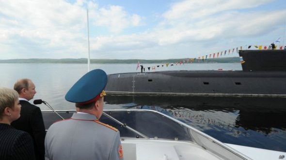普京視察核潛艇
