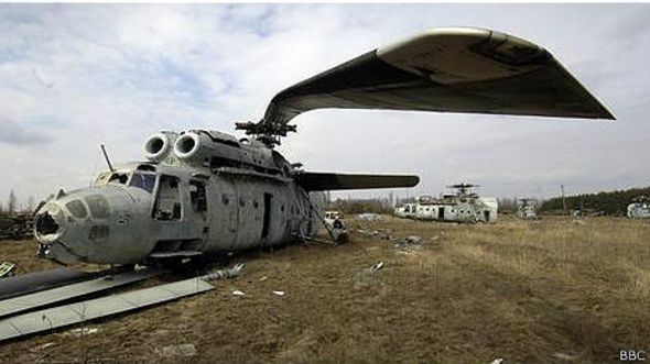 Советский вертолет МИ-6, побывавший в Чернобыле