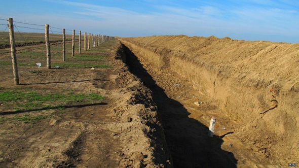 противотанковый ров у Чонгара