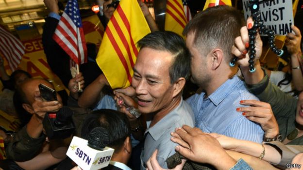 Blogger Điếu Cày Nguyễn Văn Hải tới Hoa Kỳ