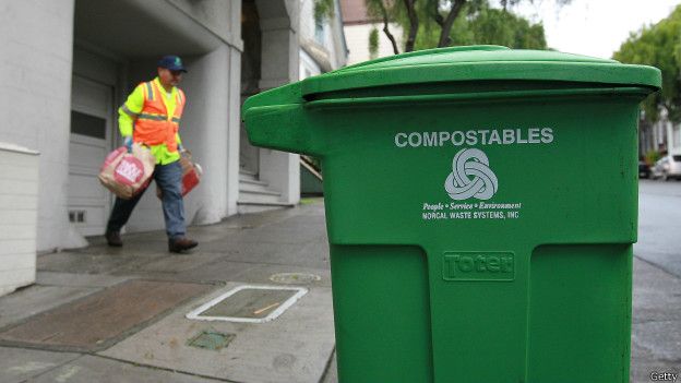Reciclaje en San Francisco.