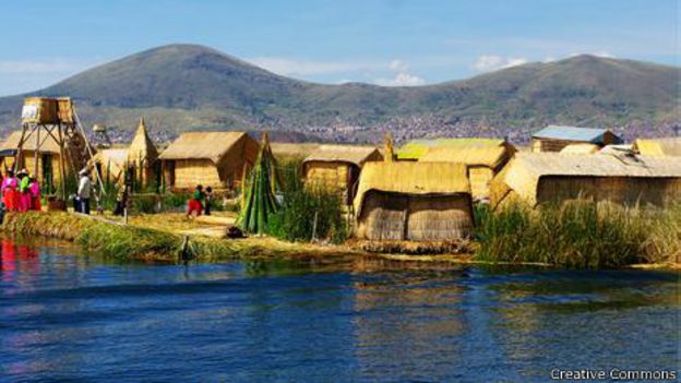 Ilha no Lago Titicaca