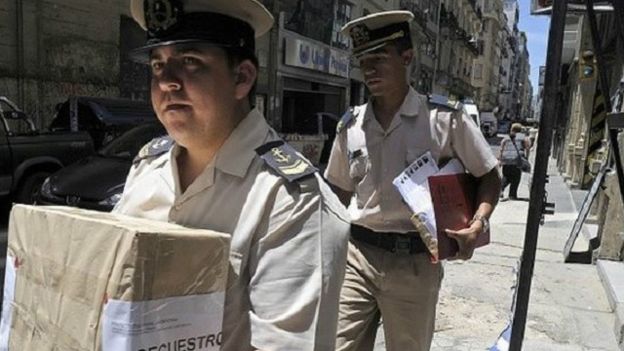 La policia hizo varios allanamientos en la casa de Nisman.