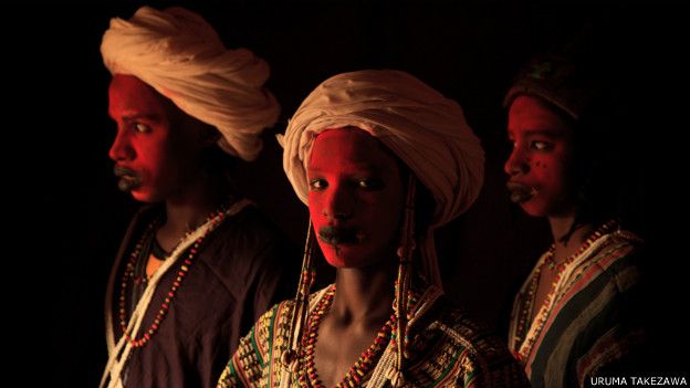 Hombres de la tribu Wodaabe, en Níger.