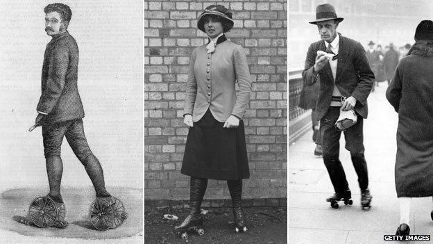 Patinando en 1882, 1912 y 1926...