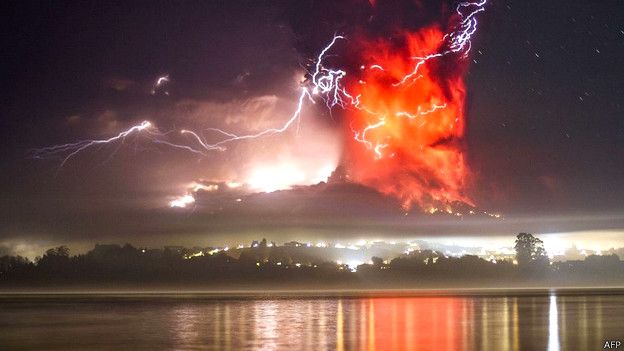 Erupción en Chile