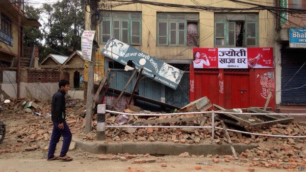 Разрушения в Катманду