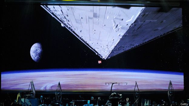 Imagen del naves en el espacio de la guerra de las galaxias