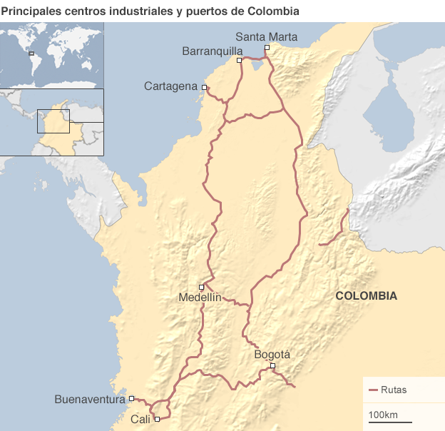 Rutas en Colombia