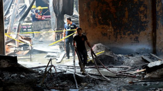 Filipinler'deki yangında ölü sayısı 72