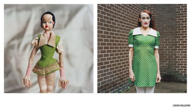 fotos, nueva york, modelos, desconocidas, muñecas, Annie Collinge