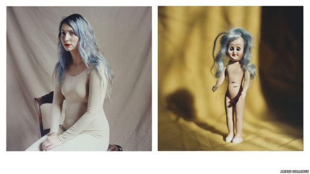 fotos, nueva york, modelos, desconocidas, muñecas, Annie Collinge