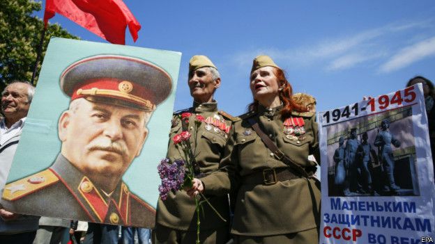 Портрет Сталина в Киеве