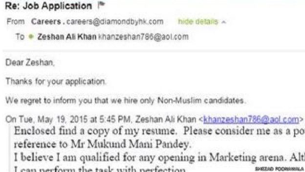 जीशान अली खान का ईमेल
