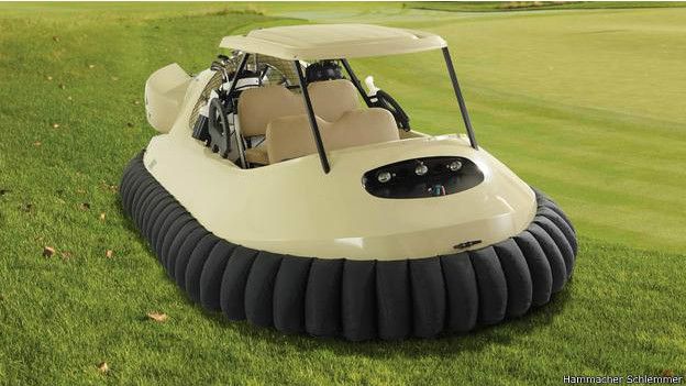 Un carro de golf Hovercraft
