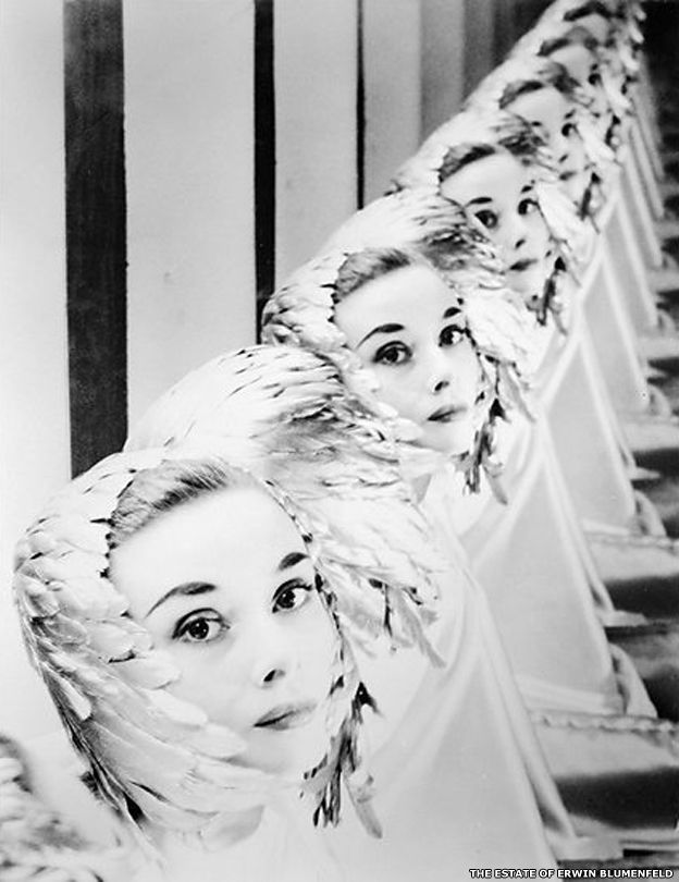 Audrey Hepburn by Erwin Blumenfeld, 1952 ©The Estate of Erwin Blumenfeld
