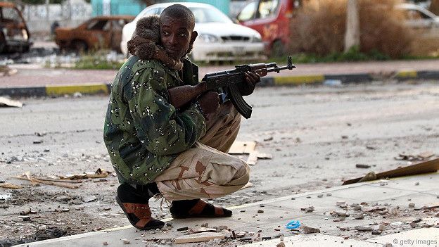 Беспорядки на улицах африканского города