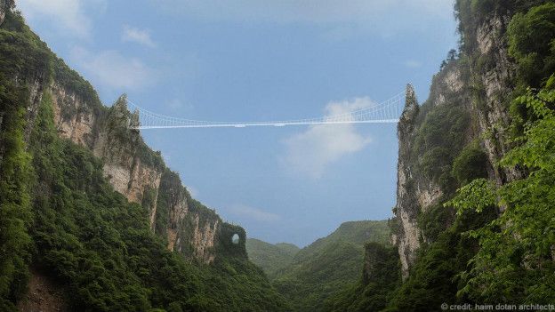 El Puente de Cristal del Gran Cañón de Zhangjiajie, China