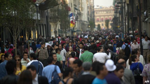 Gente caminando en Ciudad de México
