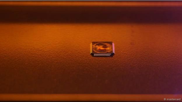 Un chip de tarjeta