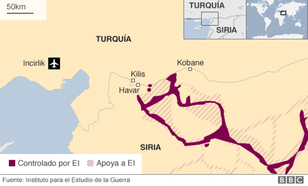 Mapa Turquía Siria