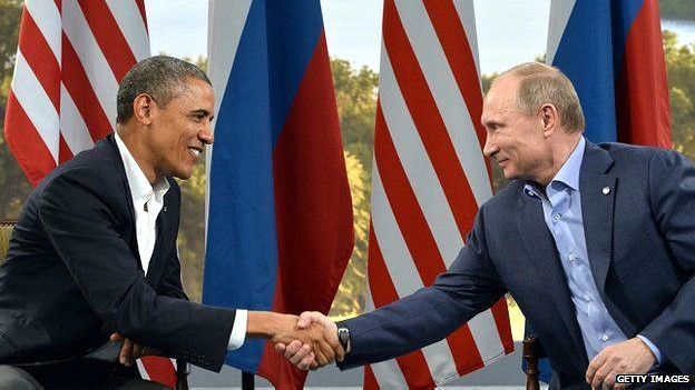 Barack Obama y Vladimir Putin