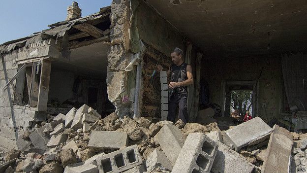 После обстрела под Мариуполем