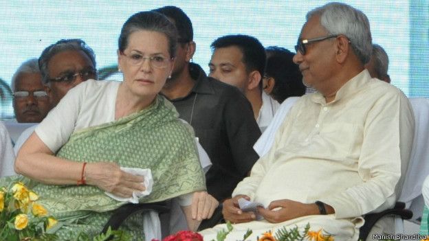 नीतीश कुमार और सोनिया गांधी