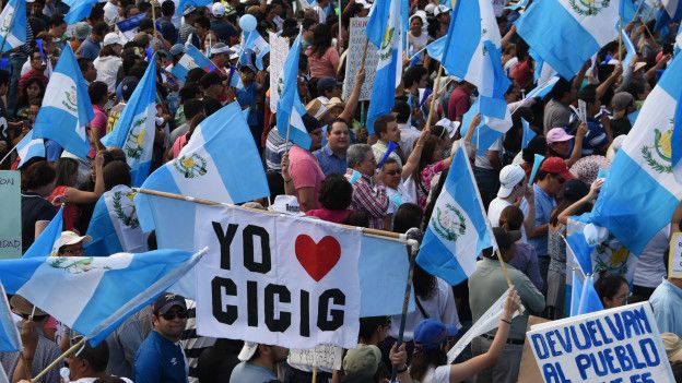 Manifestaciones en Guatemala contra la corrupción