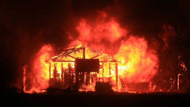 Incendio en Middletown, California