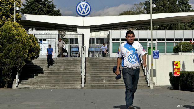 Planta armadora de Volkswagen en México.