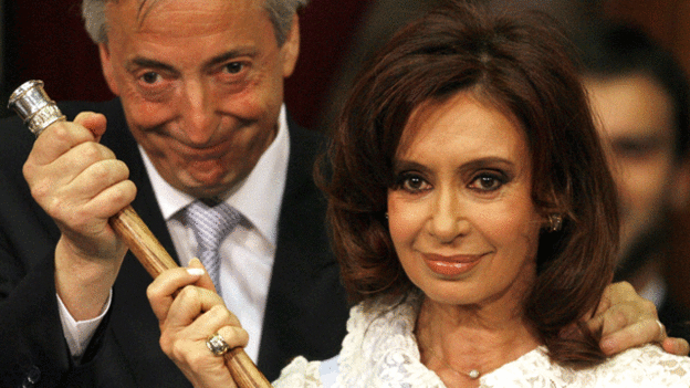 Néstor Kircher y Cristina Fernández