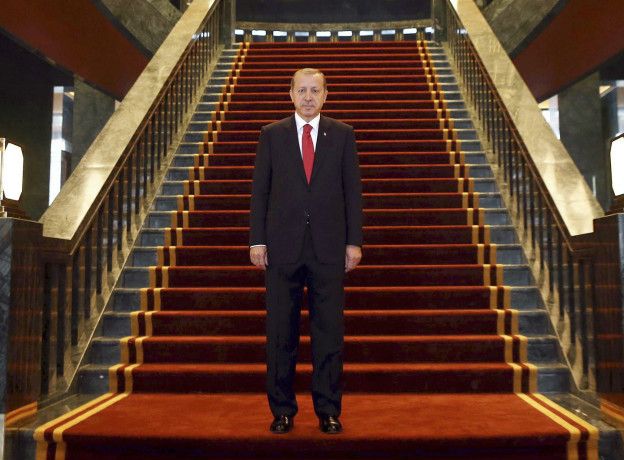 Эрдоган в президентском дворце
