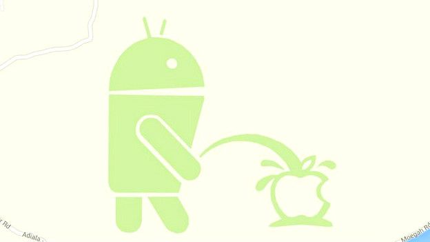 Android, Apple, Google maps