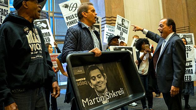 Protestas contra Martin Shkreli