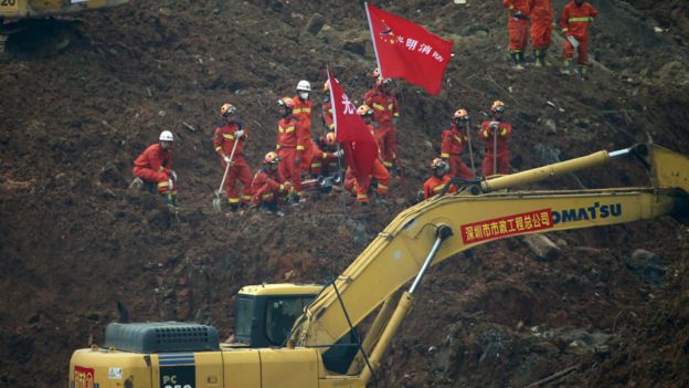 深圳滑坡事故现场（23/12/2015）