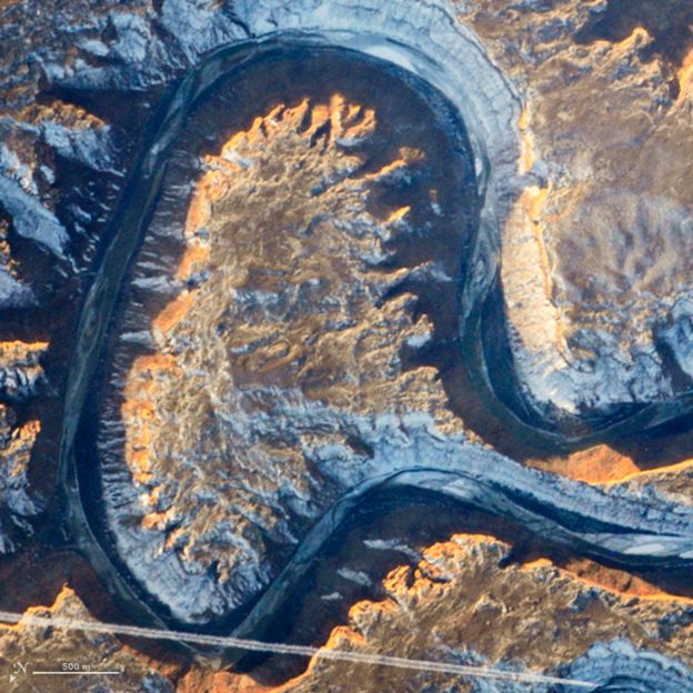 Río Verde (Green River). Foto: NASA