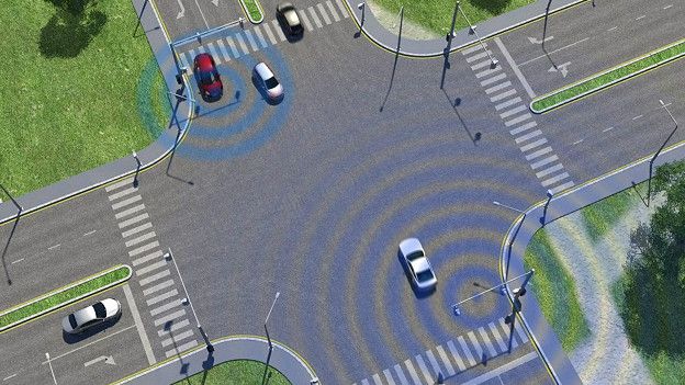 На дорогах будущего воцарятся высокие технологии - к примеру, автомобили, способные общаться друг с другом